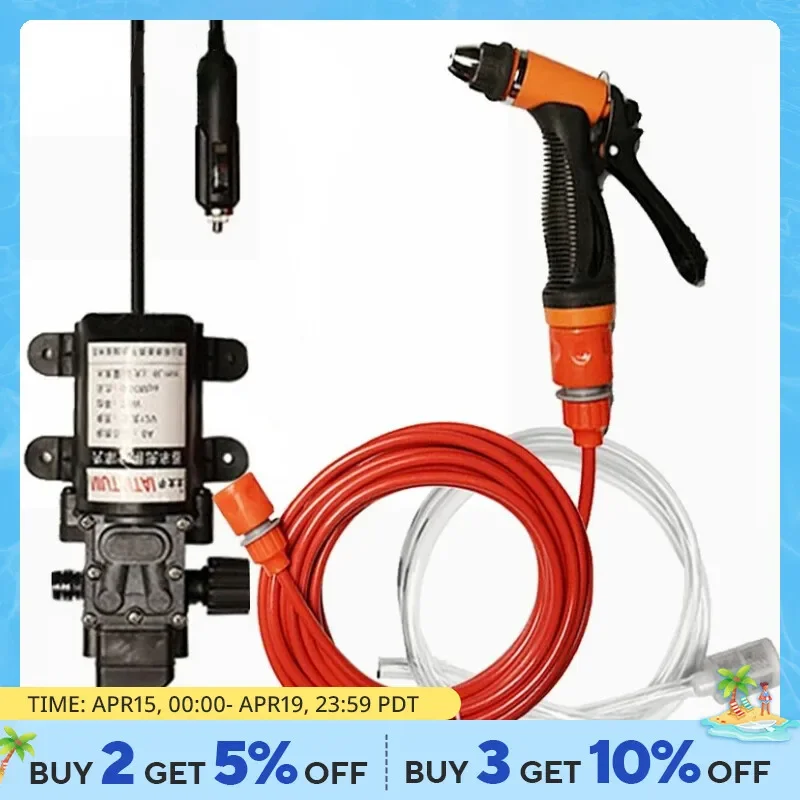 100W Portable 12v Car High Pressure Cleaning  Kit 160PSI  Cleaning  Car Garden Pet Cleaning