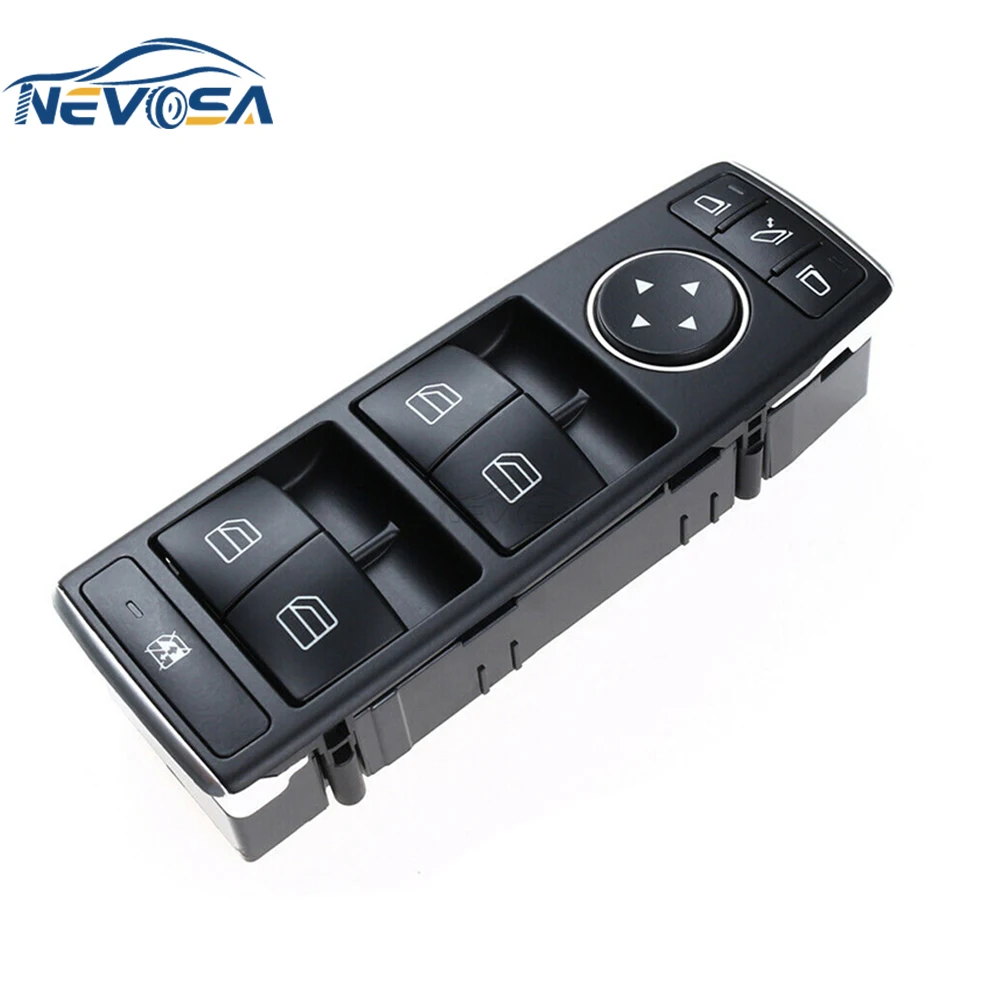 NEVOSA مفتاح نافذة الطاقة لمرسيدس بنز W212 W204 W117 W176 W156 X204 بنز C E Class S212 C250 A 2049055302 أ 2049055402 #3