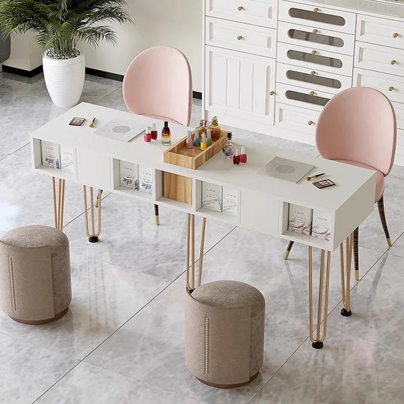 

Wood Nail Art Table And Chair Set With Vacuum Cleaner Fashionable And Economical Nail Table Manicure Table Manucure Furniture