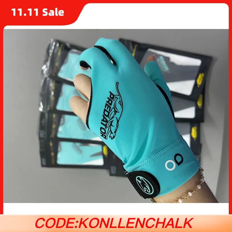 

PREDATOR Billiard Gloves with Orginal Three-finger Left hand Professional Pool Cue Snooker Cue Gloves for Billiard Accessory