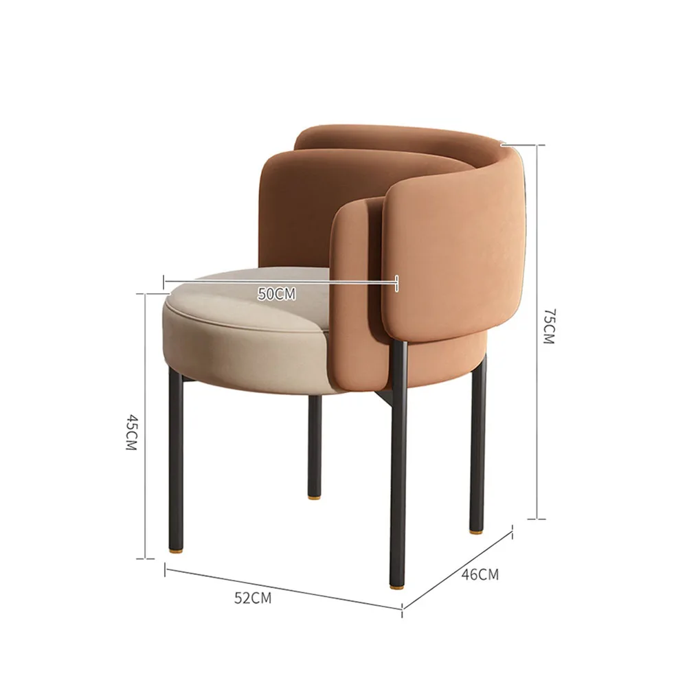 Set di 2 sedie da pranzo nordiche Soggiorno moderno di lusso Sedie da pranzo ergonomiche Mobili estetici Premium Muebles De Salon