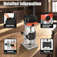 800W 30000rpm Aluminum Housting Power Tools Woodworking Electric Trimmer Slot Machine Wood Router