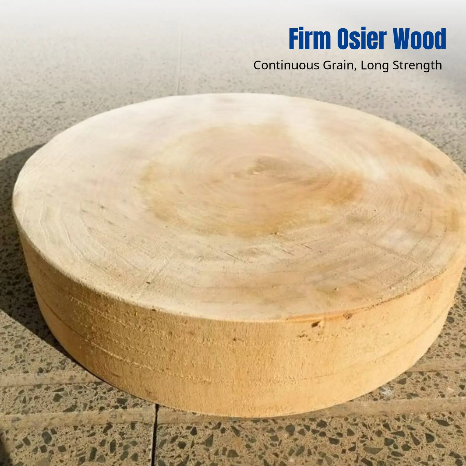 

Hardwood Chopping Board, Sturdy Round Butcher Block, Double-Sided, Kitchen & Restaurant