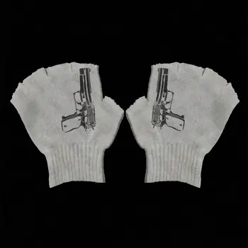 龐克女孩手套 Y2k 情緒印花手套 復古 Y2k 風格手套 復古哥德手套 仙女風垃圾美學手套 時尚手套 10 最佳銷售 千禧年手套 - №6