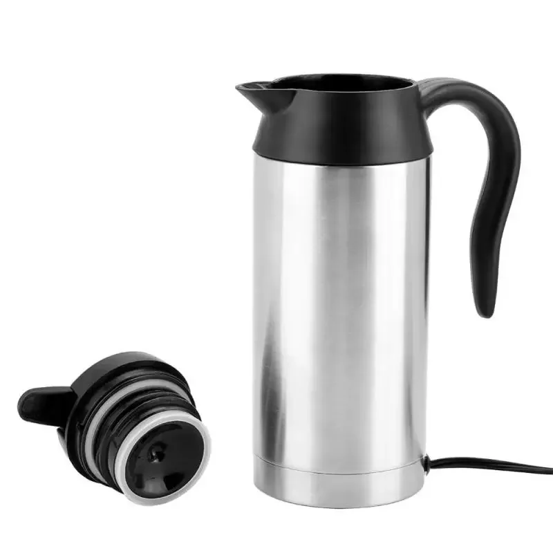 Tasse chauffante électrique portable en acier inoxydable, tasse pour thé, café, voiture de voyage, 750ml