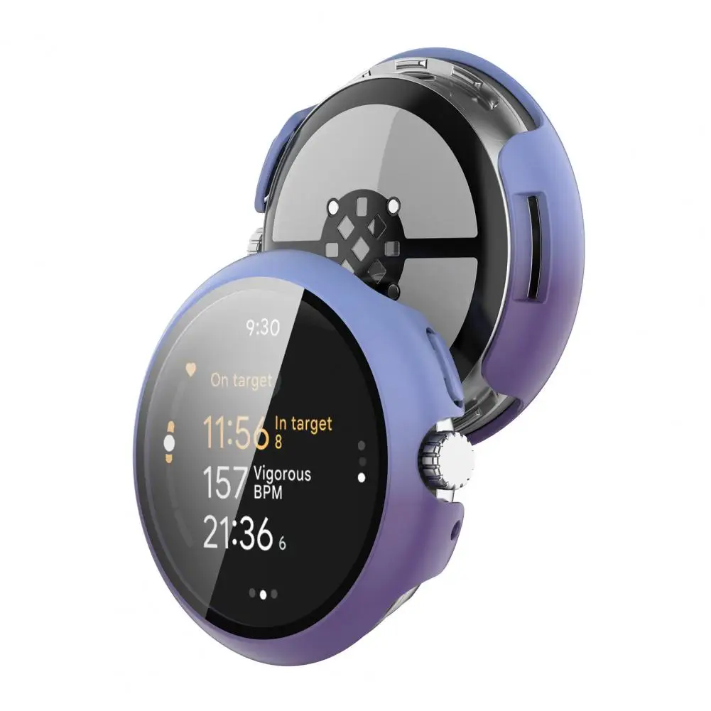 Watch Screen Protector Protective Case Pixel Watch 3 Tempered Glass Case with Shockproof Protection Easy for Coverage