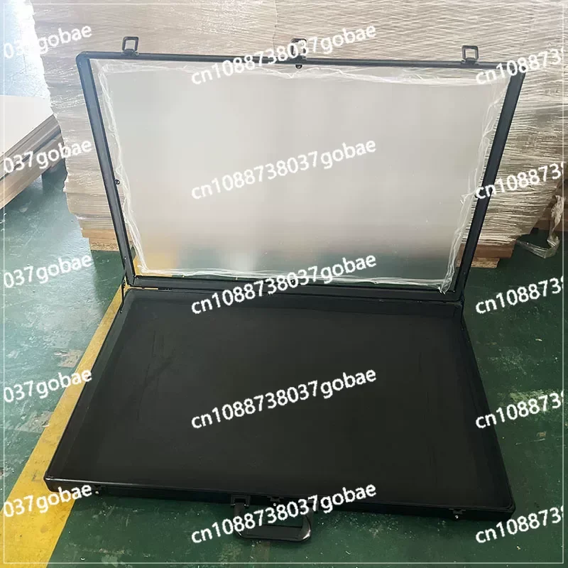 Silver Aluminum Acrylic Transparent Top Display Stand Portable Supplier Trade Display Case for TCG Cards with Lock Function view 5