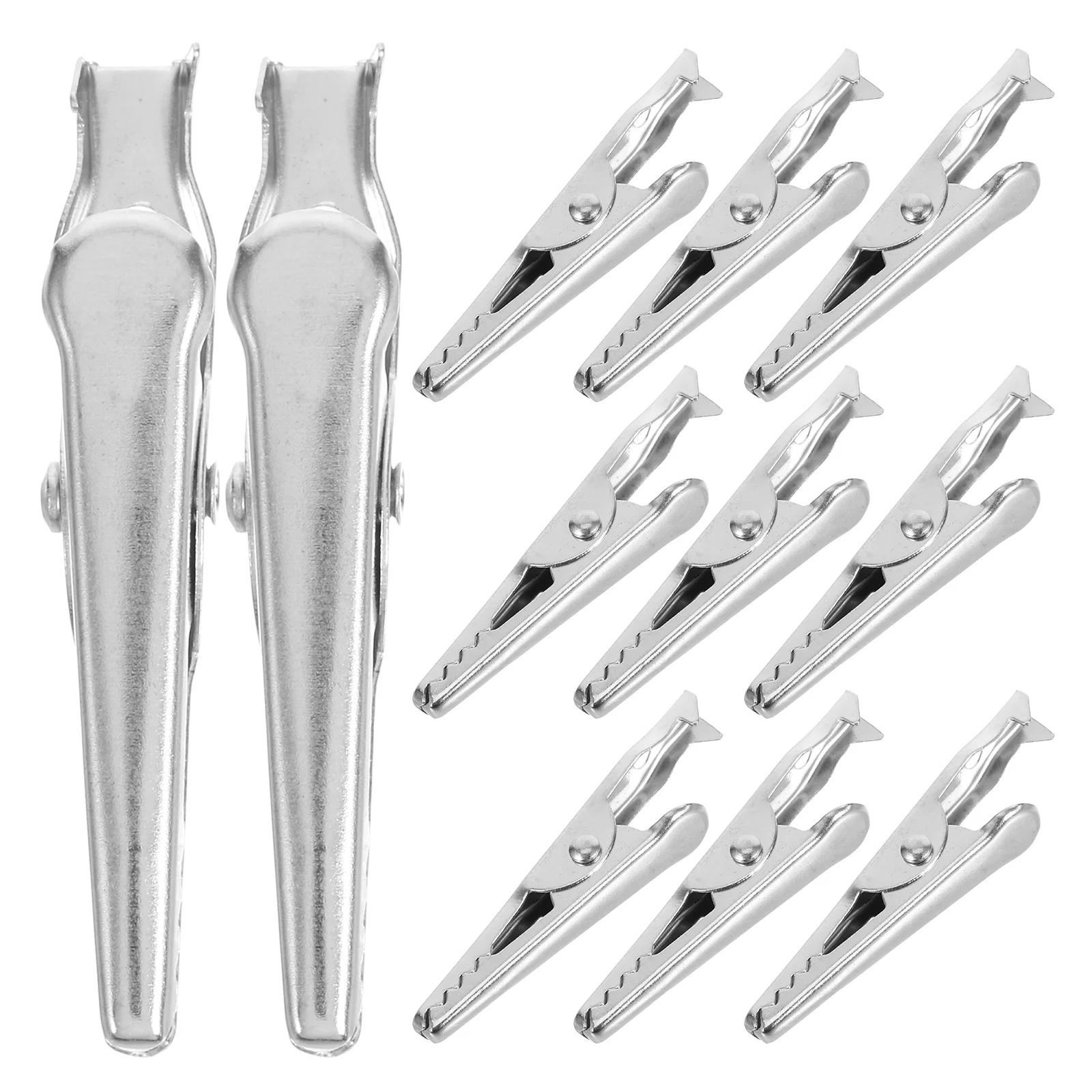 

200pcs Alligator Clips Electrical Heavy Duty Metal Wire Clamps Replacement Cable Jumper Clips Auto Vehicle Boat Testing