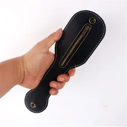 EDC Self defense PU Leather Racket Sap Big Capacity Coin Purse Defense Portable Multi function Jacksap Coin Bag