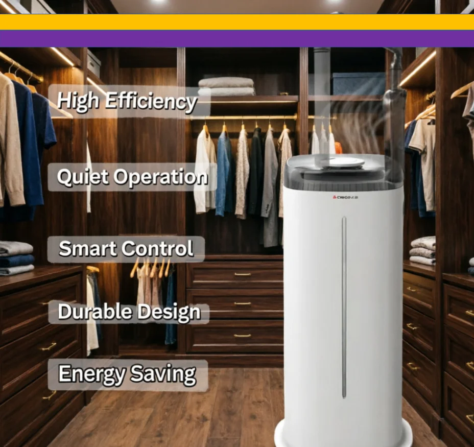 Baby Nursery Air Purifier - Nawilżacz podłogowy Chigo 220V, inteligentny, cichy