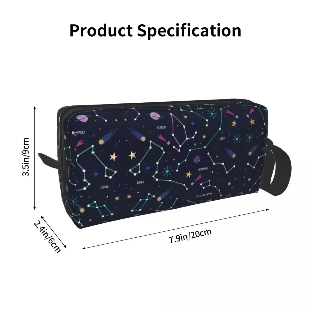 The Stars Makeup Bag Cosmetic Organizer Storage Dopp Kit Toiletry Cosmetic Bag for Women Beauty Travel Pencil Case