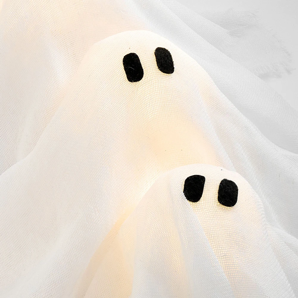 إكليل شبح الهالوين المتوهج ديكور غريب للحفلات الداخلية #1