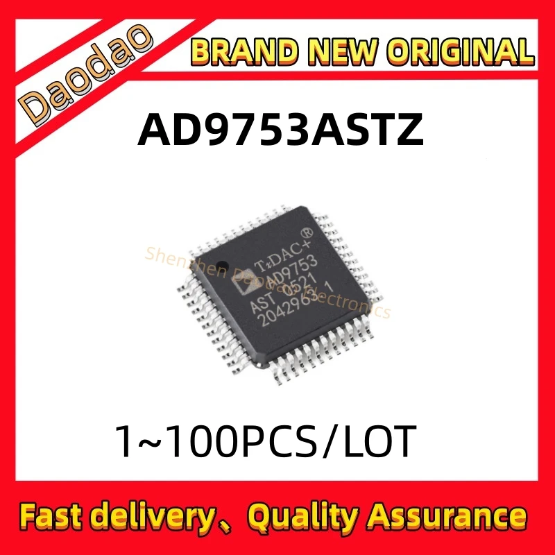 ชิปวงจรรวม AD9753A AD9753AS AD9753ASTZ ใหม่เอี่ยม AD9753โฆษณา