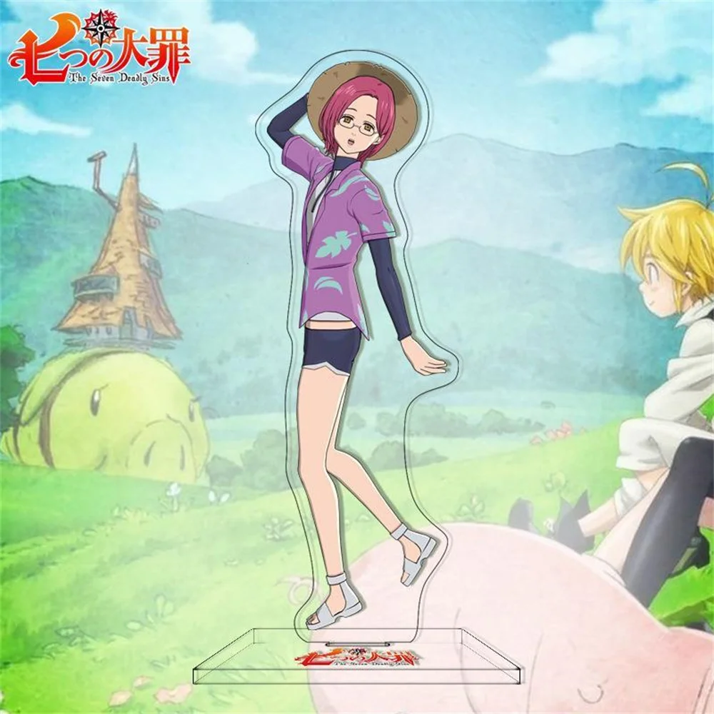 15CM Charm Anime The Seven Deadly Sins Acrylic Stand Model Cosplay Characters Ornament Accessories Good Collection Gifts - view 4
