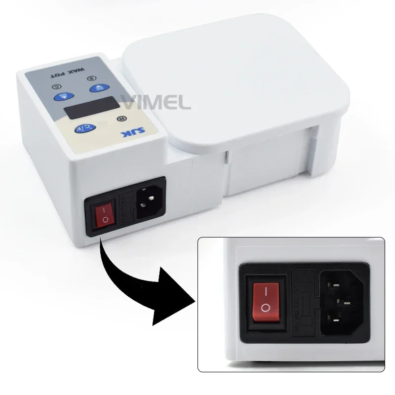SJK Dental Lab Equipment Wax Heater/Wax Pot 4-slot Paraffin Melting Portable Dental Laboratory Equipment