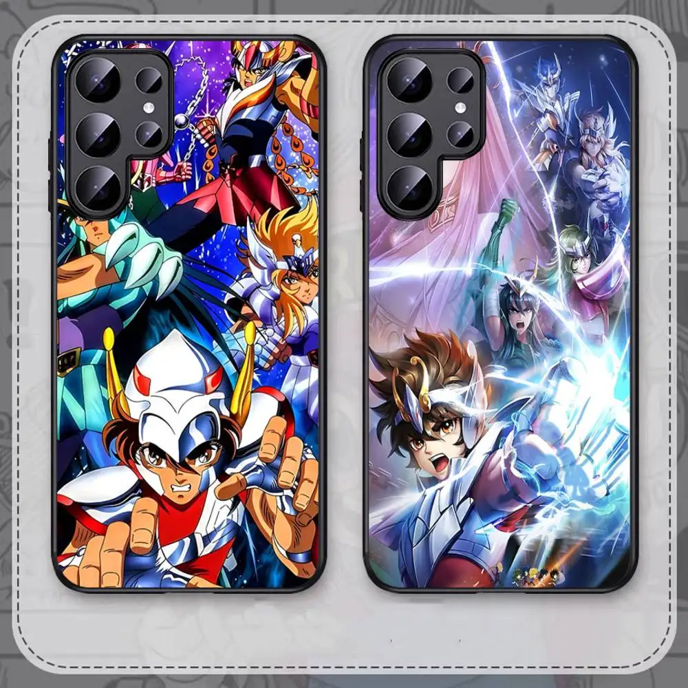 Japanische Hot Anime S-Saint Seiya Handyhülle für Samsung S 24 Fe 25 Ultra Plus 20 Lite 21 30 22 23 24 22 Ultra 5G Fundas