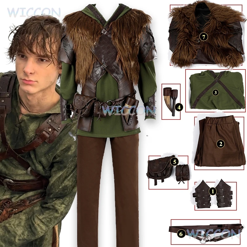 Junge reitet einen Drachen Live Action Schluckauf Cosplay Kostüm Film Präzises Wikinger-Outfit Sommertrend Halloween Weihnachten Hübsch
