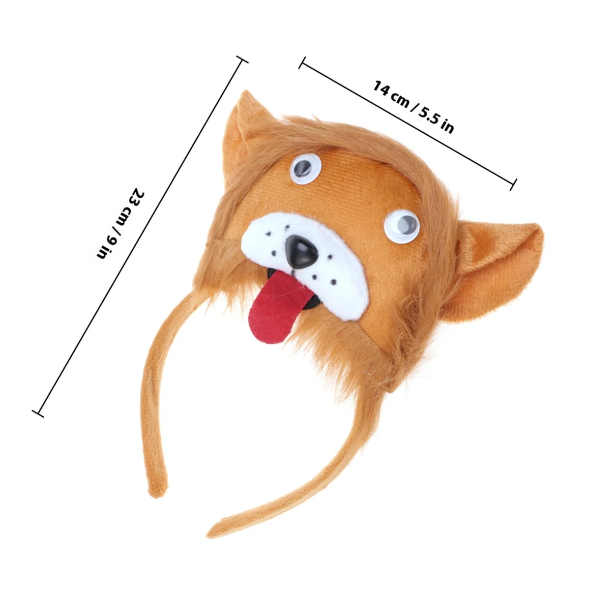 3Pcs Kids Animal Costume Set Stretchy Headband with Tail and Tie Fun Party Favors for Children Birthday Event Decor