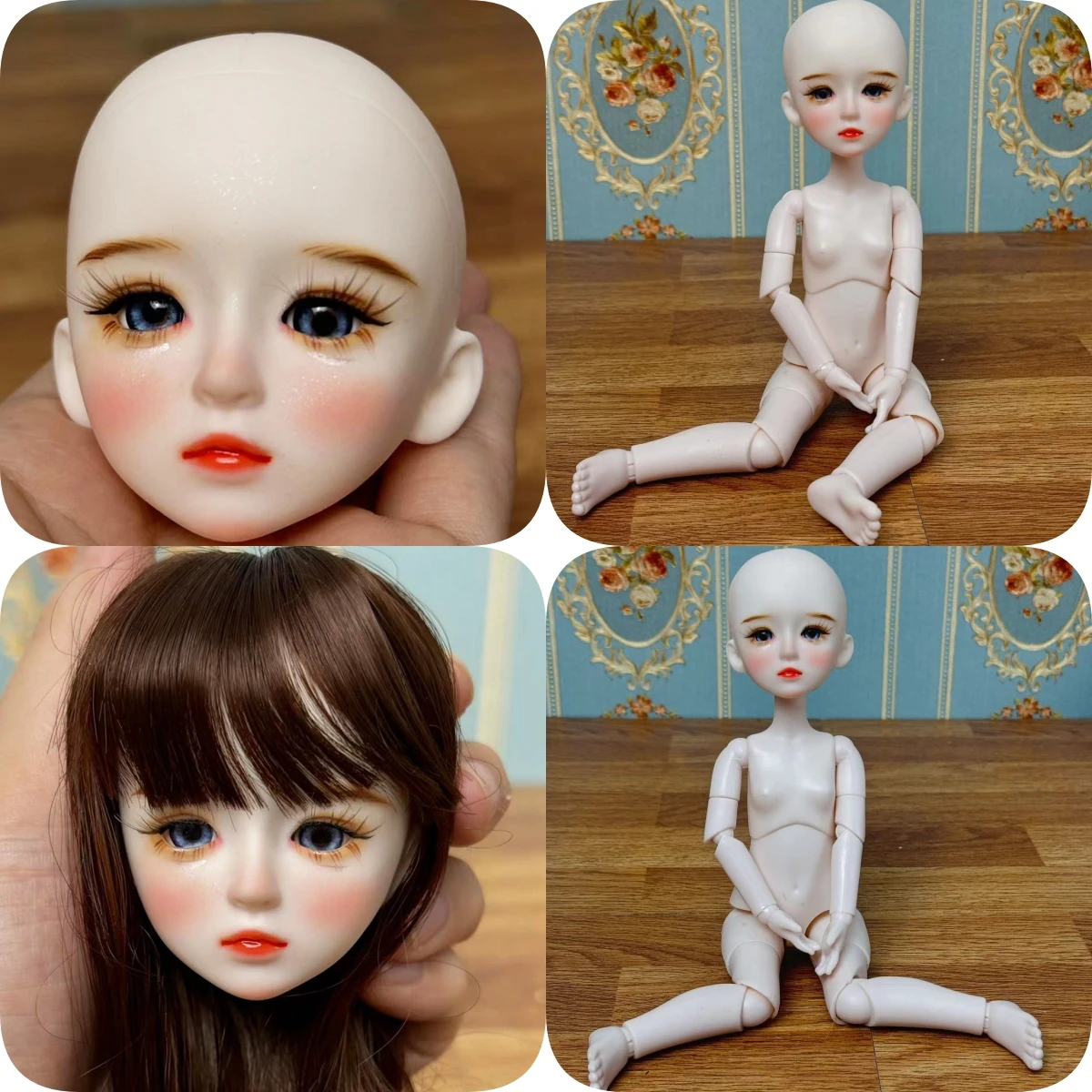 

Кукла ручной работы 1/6, голова куклы BJD, практика макияжа, 30 см, куклы для девочек, игрушка в подарок