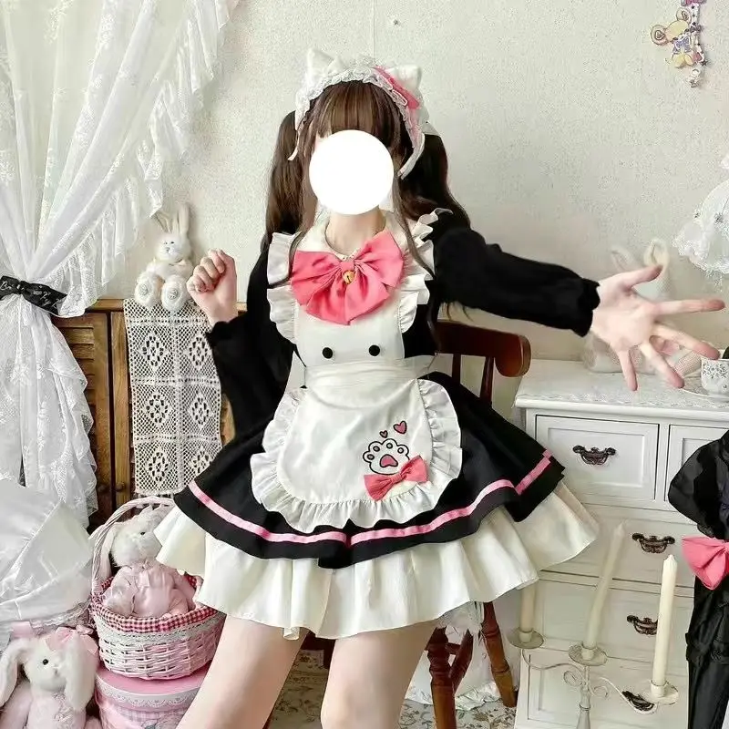 Adorabile abito Lolita da cameriera con grembiule Lolita giapponese Sweet Girl Nuovo stile
