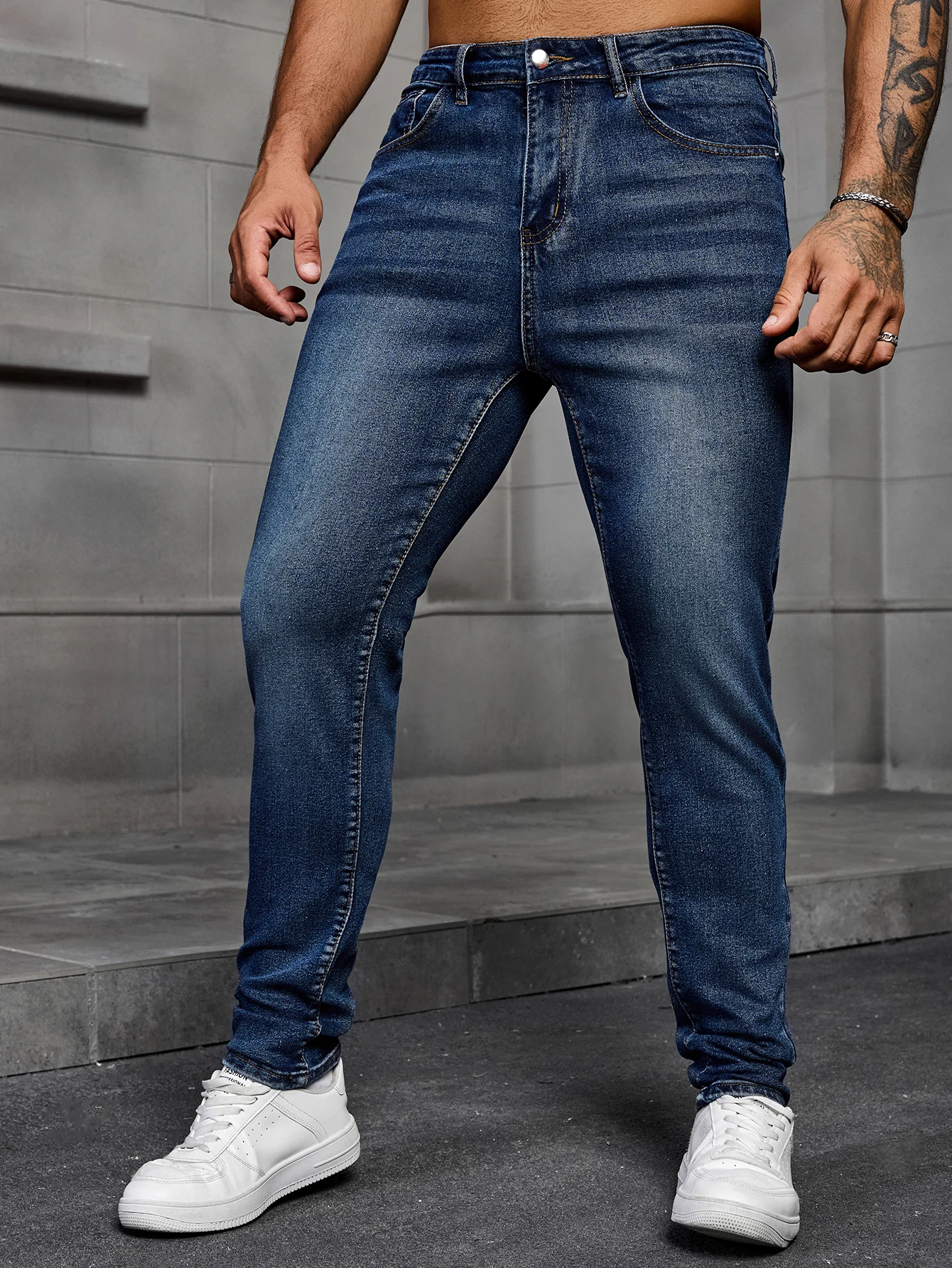 

Мужские узкие джинсовые брюки