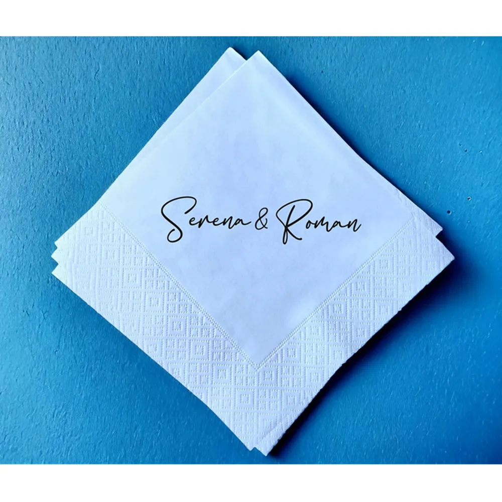 

50PCS wedding Napkins, Napkin, Dinner Napkin, Coctail, Lunch, Custom Napkin, Lunch Personalisierte Servietten, Hochzeit