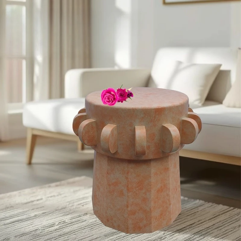 Hand-painted cement edge few industrial style creative corner few sleeping hall home ins style side table support light luxury