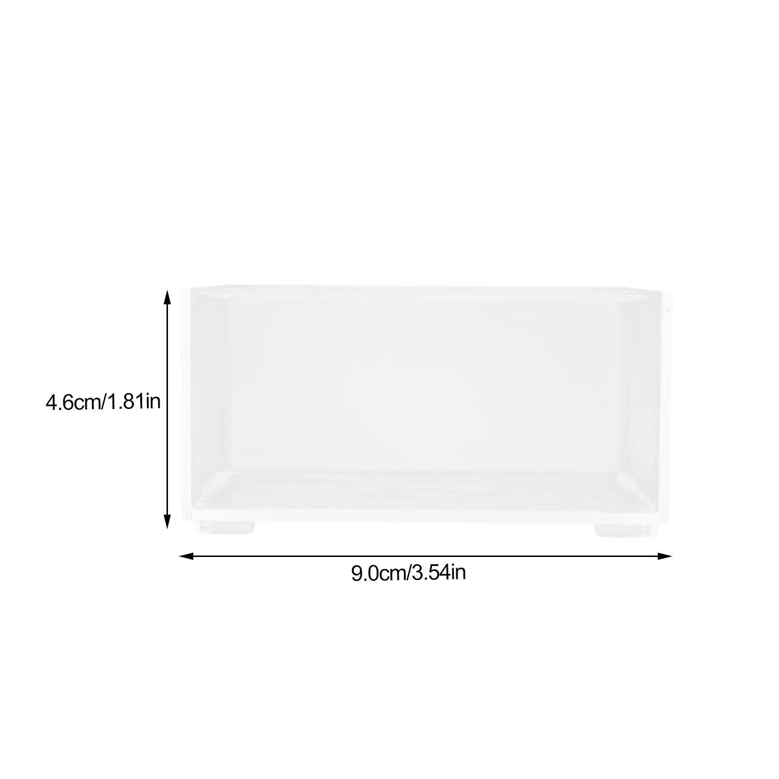 Mini Mineral Specimen Display Case Portable Storage Box for Crystals Gems Jewelry and Small Collectibles