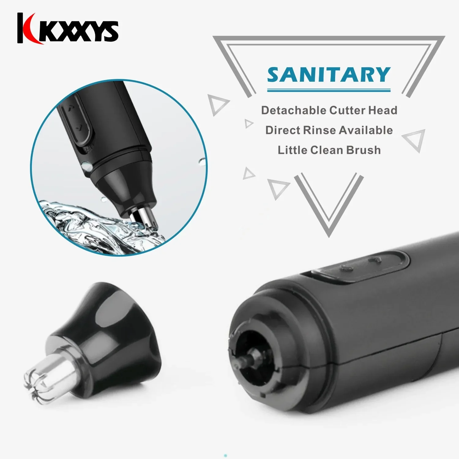 Electric Nose Hair Ear Eyebrow Trimmer Portable Nose Hair Cut Shaping Removal Face Care Shaver Clipper Safe Cleaner Tool