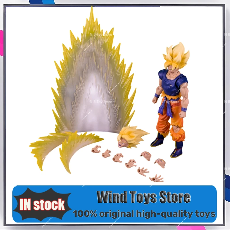 

Demoniacal Fit Son Goku Dragon Ball Z SHF Super Saiyan Son Goku Anime Action Figure Model Fury Awakening Toys for Kids Gifts