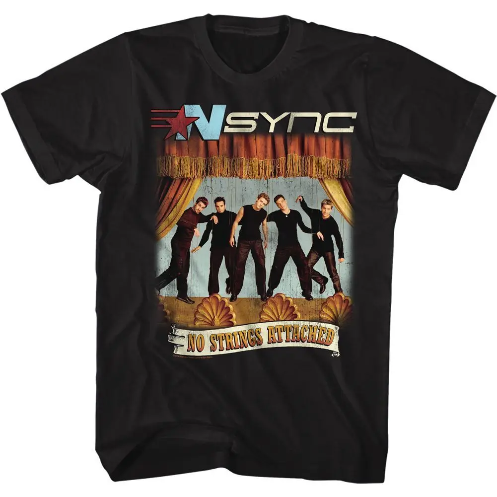 NSYNC No Strings Attached Album Cover Black Pop Music Boy Band Shirt