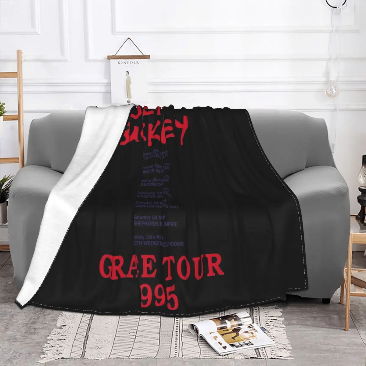 Jeff Buckley Grace Tour 1995 3 Anime Bed Blankets Throw Blanket Blankets And Blankets Throw Blanket