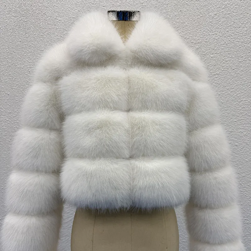 Women Imitation Fox Fur Faux Fur Short Women For Coat 2025 New Winter Thick Fur Coat Temperament Elegance Faux Fox Fur Coat H510