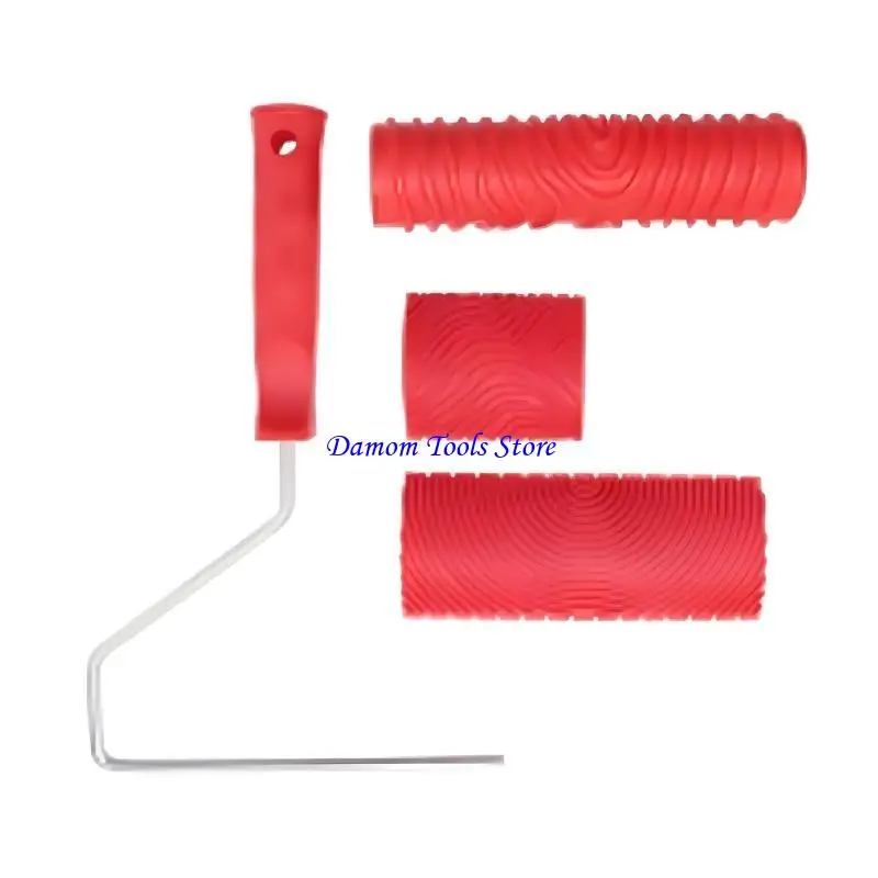 

57BE User Friendly Rubber Stamping Roller Create Natural Grains Painting Effects