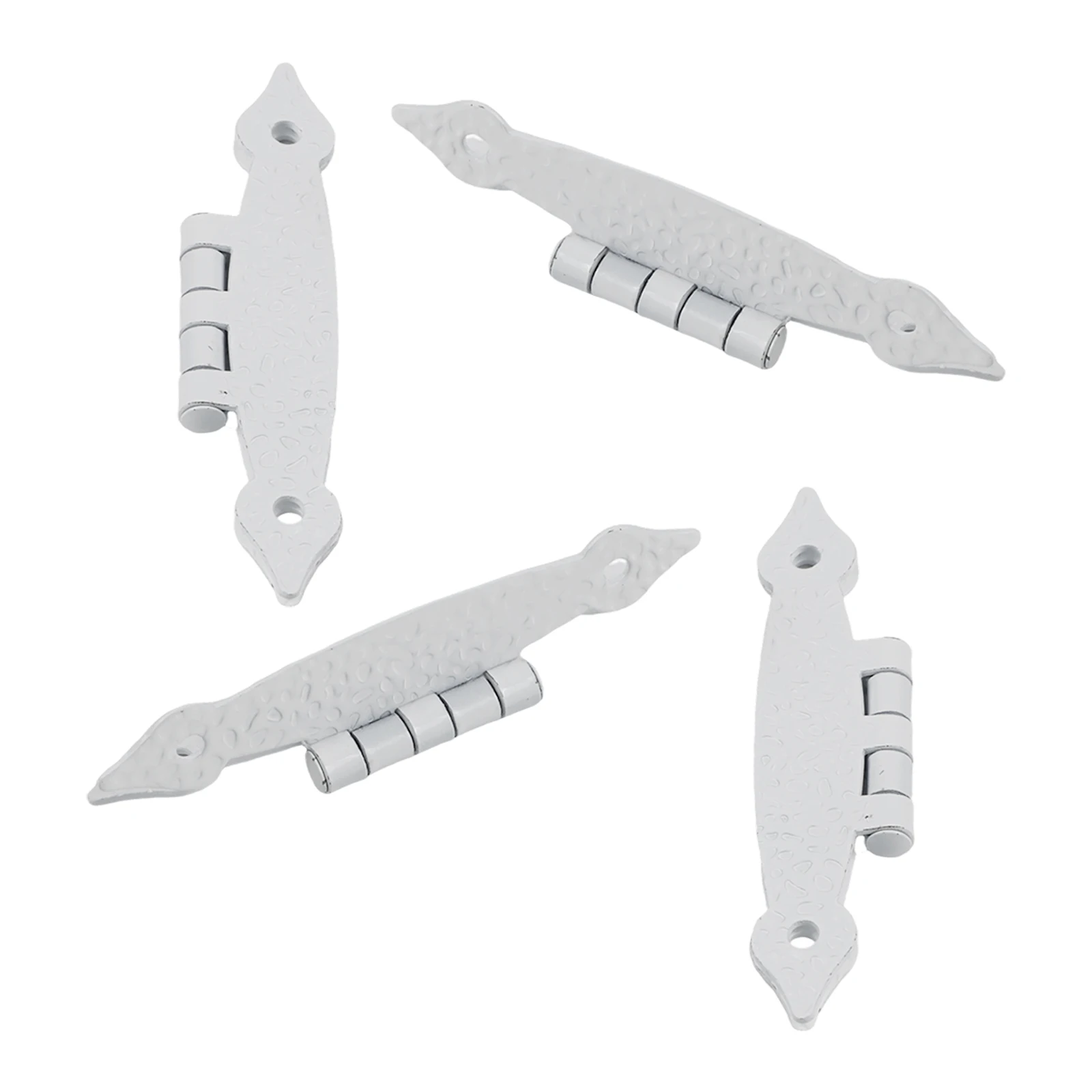 Antique Cast Iron Cabinet Hinges 4 Pack H Shaped for Cabinet Doors Wardrobes and Dressers with Robust and Finish