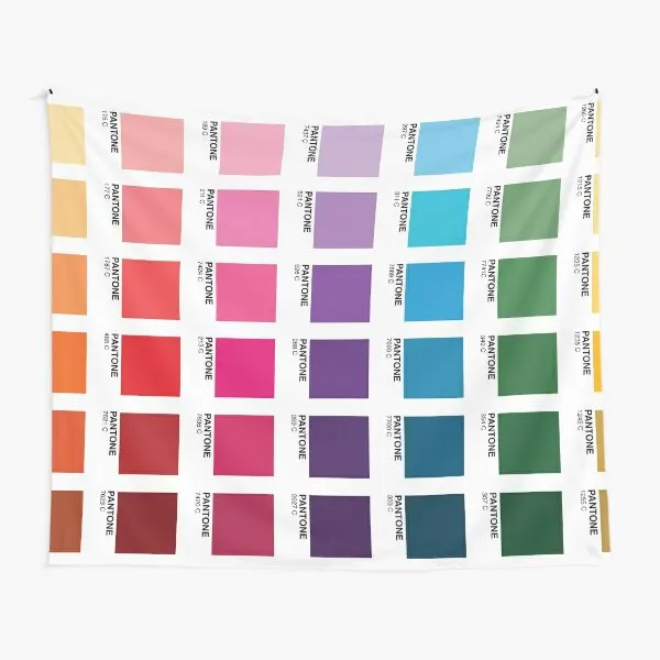 Shades Of Pantone Colors  Tapestry Yoga Printed Travel Wall Mat Bedspread Colored Bedroom Living Blanket Decoration Towel Decor