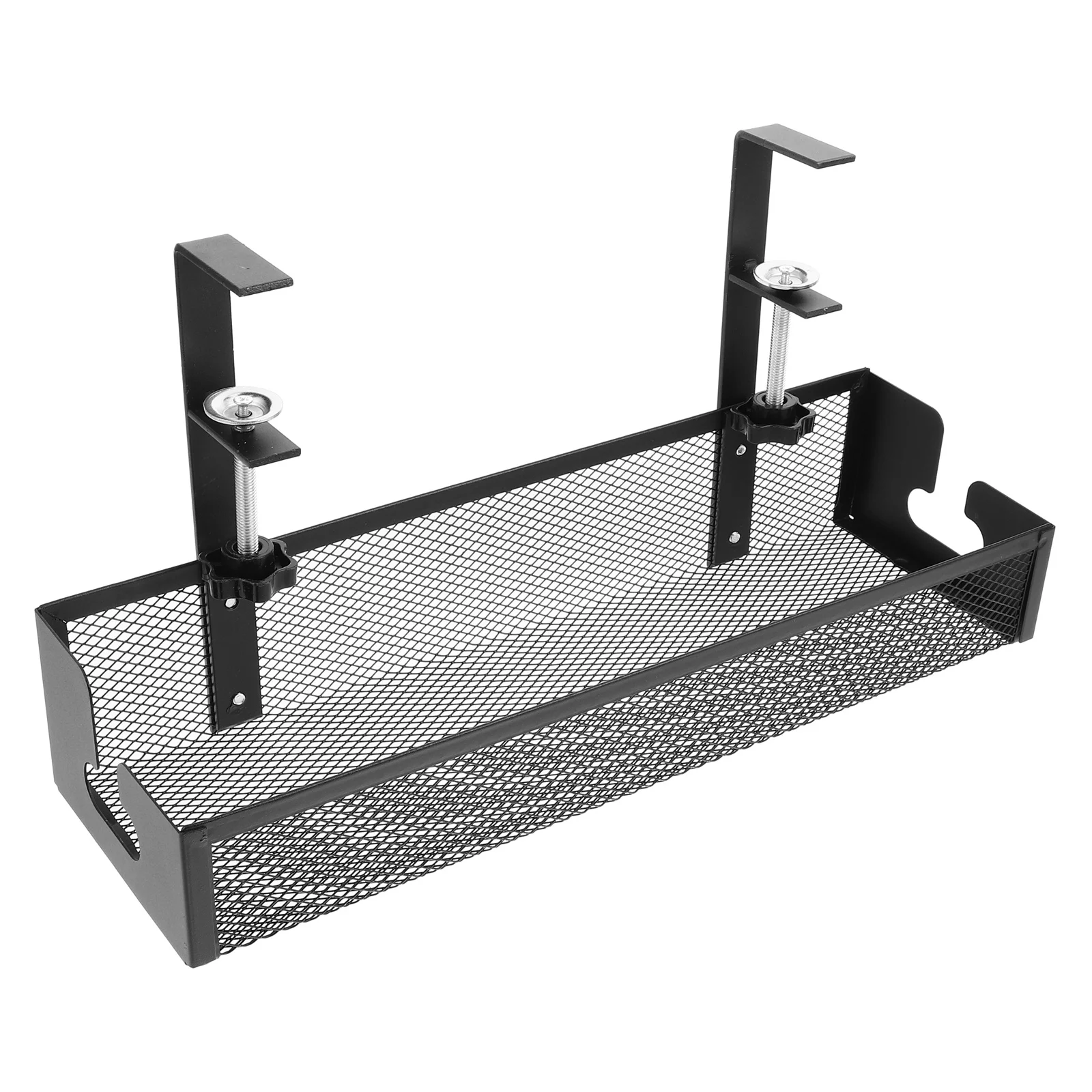 

Under Desk Cable Management Tray Metal Wire Cord Organizer No Drilling Efficient Cord Management for Office Home Desktop