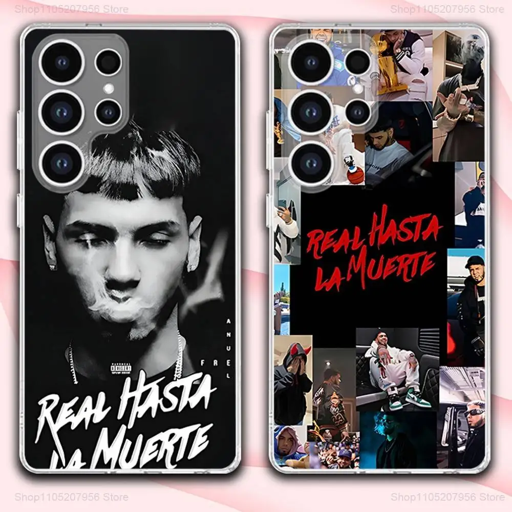 

Rapper A-Anuel Cool AA Phone Case For Samsung A30,71,51,S9,10,20,Ultra,FE,Lite,S25,24,22,23,21,PIus,Transparent, Silicone