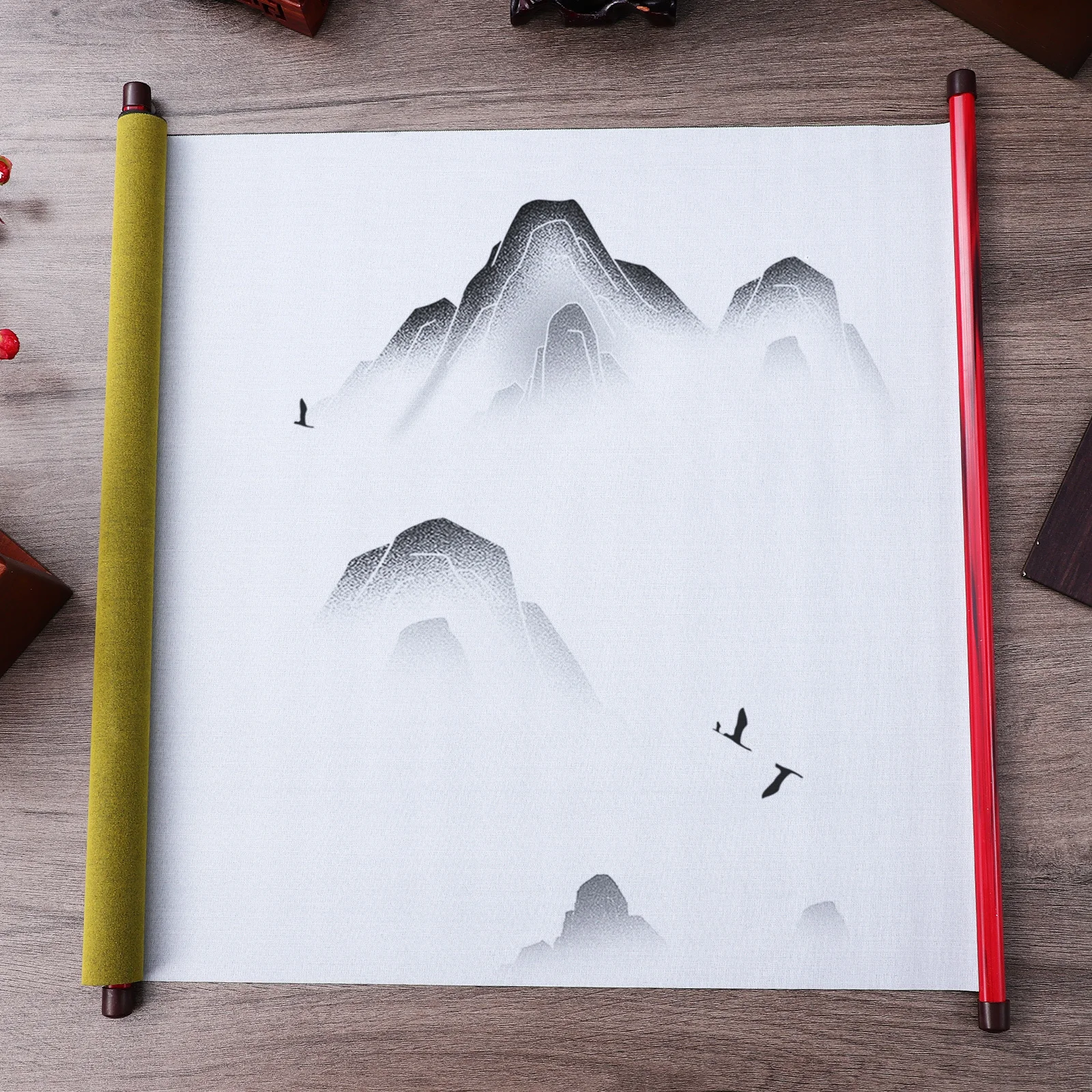 

Calligraphy Practicing Scroll Blank Water Writing Cloth Reusable for Chinese Painting Art Wall Scroll Blank Canvas