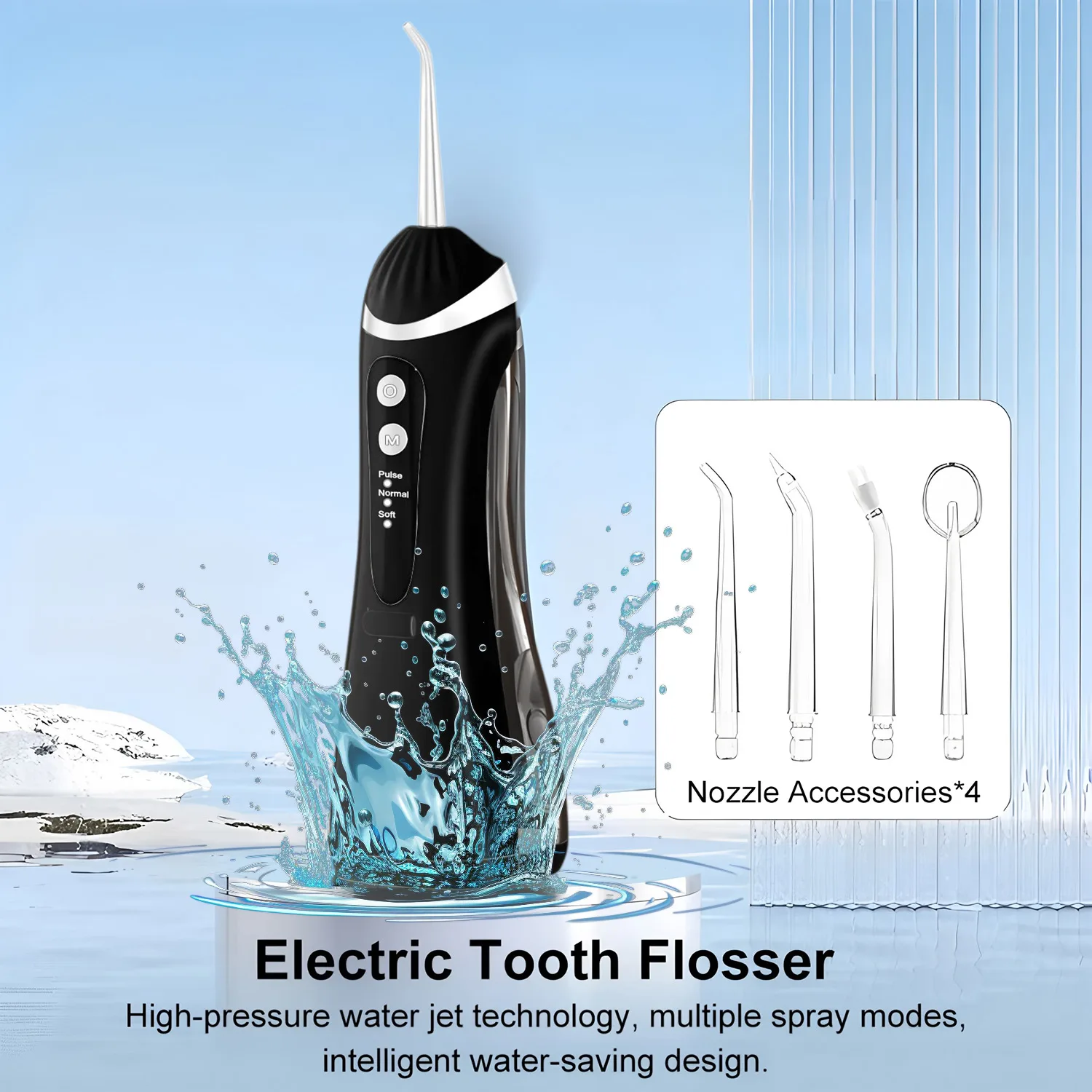 Dental Oral Irrigator Water Flosser Thread Teeth Pick Mouth Washing Machine  USB Rechargeable