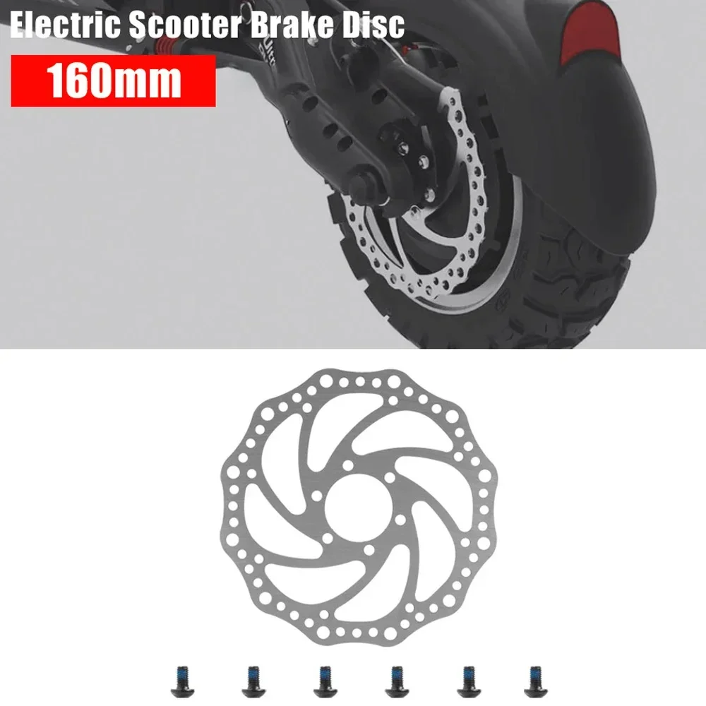 Disco de freno de 160mm para Dualtron Thunder Ultra DT3 SPIDER Victor Storm Rotor, pastillas de freno de disco de acero inoxidable para patinete eléctrico
