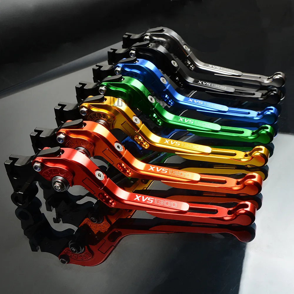 For Yamaha XVS 1300 XVS1300 V-Star Deluxe/Stryker/Stryker Bullet Cowl Motorcycle CNC Adjustable Folding Fold Brake Clutch Levers