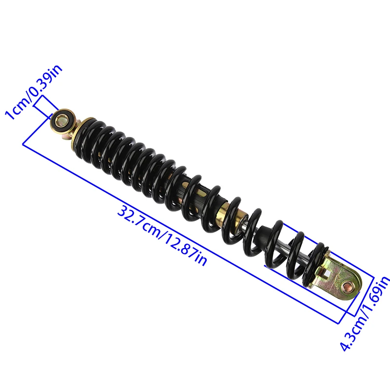Motoforti Motorcycle Rear Suspension Shock for Honda TODAY AF61 Rear Air Suspension Shocks Struts Spring Durable Metal
