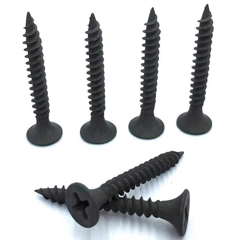 M3.5 black cross countersunk head self tapping screw set, high-strength self tapping screw, gypsum board screw