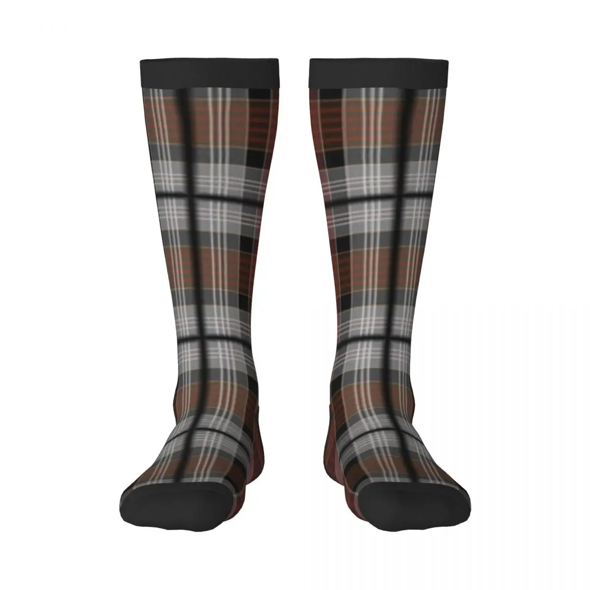 Over Knee Long Socks Plaid Pattern Thigh High Stockings Street Party Cosplay Hosiery