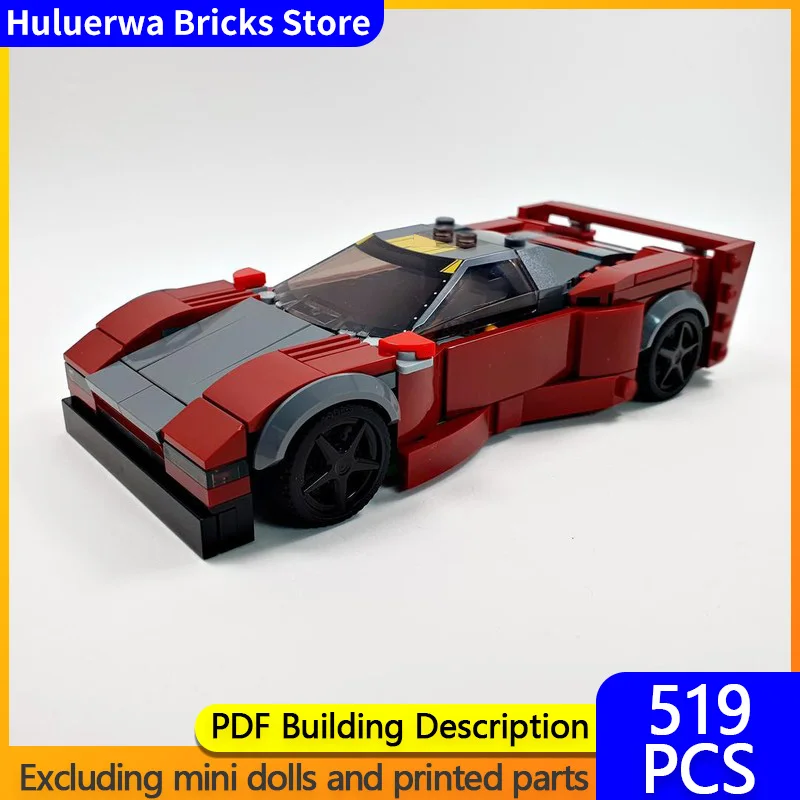 

Модель скоростного гоночного автомобиля MOC, строительные кирпичи, классический гоночный автомобиль, модульная технология, детские праздничные подарки, сборные игрушки, костюм