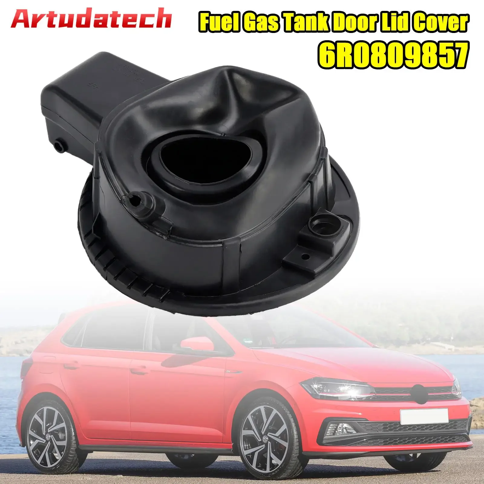 

Artudatech Gas Fuel Tank Lid Door Lid Flap Cover Cap 6R0809857 Car Accessories For VW Polo 2011-2019