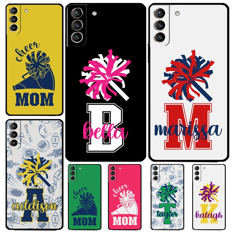 Personalised Football Cheer Name Case For Samsung Galaxy S23 Ultra S22 S21 S20 FE Note 20 Ultra S8 S9 S10 Note 10 Plus Cover