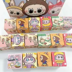 New Labubu Cute Grain Blind Box Cartoon Resin Three Dimensional Universal Stickers Doll Grabbing Machine Doll Blind Box