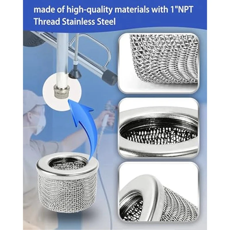 181072 244067 287032   Conjunto de tela de filtro de spray mal ventilado, tubo de sucção, tela de filtro, bomba de pulverização, núcleo interno, durável